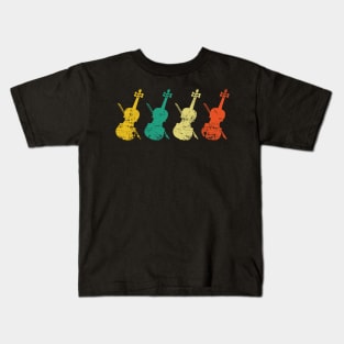 Retro Violin Kids T-Shirt